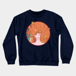 Hippie 1970s Ginger in the stars Crewneck Sweatshirt